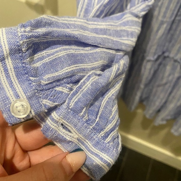 Rails Everly Dress in Ludlow Stripe Blue SZ.M - Picture 7 of 8